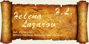Helena Lazarov vizit kartica